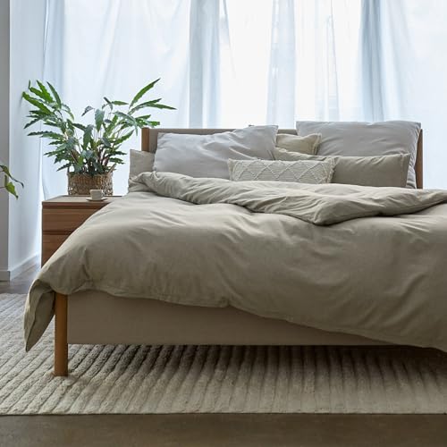 URBANARA Melloa Flanell-Kissenbezug 2er Set 40x80 cm I 50% Tencel Lyocell & 50% Baumwolle Made in Portugal I Weich & Kuschelig I Warme Winterbettwäsche, Oeko Tex Standard 100 I Hellgrün URBANARA Melloa Flanell-Kissenbezug 2er Set 40x80 cm I 50% Tencel Lyocell & 50% Baumwolle Made in Portugal I Weich & Kuschelig I Warme Winterbettwäsche, Oeko Tex Standard 100 I Hellgrün von URBANARA