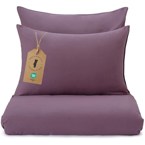 URBANARA Montrose Flanell-Kissenbezug 2er Set 40x80 cm I 100% Baumwolle Made in Portugal I Weich & Kuschelig I Warme Winterbettwäsche, Oeko Tex Standard 100 I Aubergine URBANARA Montrose Flanell-Kissenbezug 2er Set 40x80 cm I 100% Baumwolle Made in Portugal I Weich & Kuschelig I Warme Winterbettwäsche, Oeko Tex Standard 100 I Aubergine von URBANARA