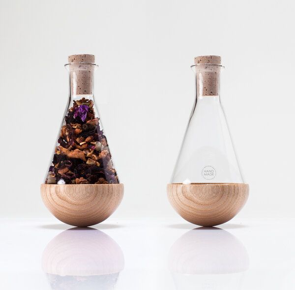 URBANATURE Gewürzglas STEHAUF KRÄUTERFLAKON 2er Set von URBANATURE
