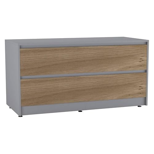 URBNLIVING 120 cm breiter Kommode mit 4 Schubladen, Schlafzimmerschrank mit versteckten zwei Schubladen, moderner Sideboard-Organizer mit geräumiger Oberfläche, freistehende Flur- oder Wohnzimmermöbel von URBNLIVING