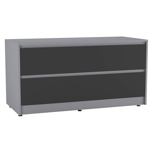 URBNLIVING 120 cm breiter Kommode mit 4 Schubladen, Schlafzimmerschrank mit versteckten zwei Schubladen, moderner Sideboard-Organizer mit geräumiger Oberfläche, freistehende Flur- oder Wohnzimmermöbel von URBNLIVING