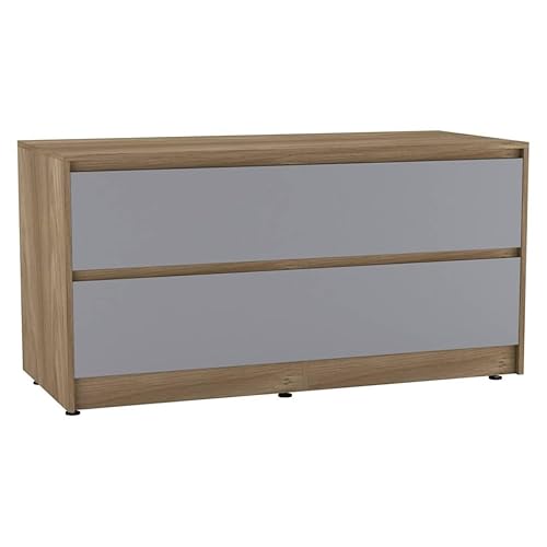 URBNLIVING 120 cm breiter Kommode mit 4 Schubladen, Schlafzimmerschrank mit versteckten zwei Schubladen, moderner Sideboard-Organizer mit geräumiger Oberfläche, freistehende Flur- oder Wohnzimmermöbel von URBNLIVING