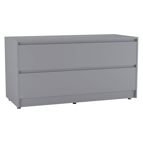 URBNLIVING 120 cm breiter Kommode mit 4 Schubladen, Schlafzimmerschrank mit versteckten zwei Schubladen, moderner Sideboard-Organizer mit geräumiger Oberfläche, freistehende Flur- oder Wohnzimmermöbel von URBNLIVING