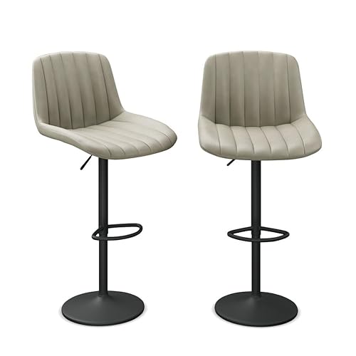 URBNLIVING 2er Set Barhocker mit Rückenlehne, Barhocker mit Rückenlehne, Gasdruckfeder Drehbar Frühstücksstühle mit Fußstütze, Kunstleder Küchenhocker, Einfache Montage - 7 Farben, Einfache Montage URBNLIVING 2er Set Barhocker mit Rückenlehne, Barhocker mit Rückenlehne, Gasdruckfeder Drehbar Frühstücksstühle mit Fußstütze, Kunstleder Küchenhocker, Einfache Montage - 7 Farben, Einfache Montage von URBNLIVING
