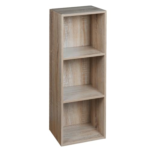 URBNLIVING Bücherregal aus Holz, Regal mit 3 Ablagen von URBNLIVING