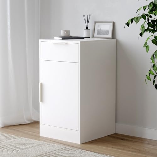 URBNLIVING Büroschrank unter dem Schreibtisch, mit 1 Schublade und 1 Türende, Beistelltisch von URBNLIVING