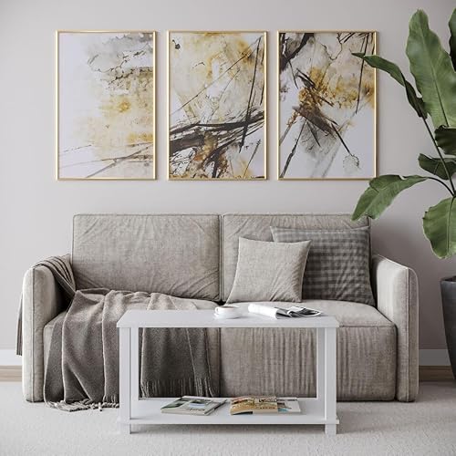 URBNLIVING Couchtisch mit 2 Etagen und Ablage, minimalistischer Stil, Beistelltisch für Wohnzimmer, TV-Ständer, kompaktes Design, einfache Montage, langlebige Oberfläche URBNLIVING Couchtisch mit 2 Etagen und Ablage, minimalistischer Stil, Beistelltisch für Wohnzimmer, TV-Ständer, kompaktes Design, einfache Montage, langlebige Oberfläche von URBNLIVING