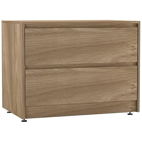 URBNLIVING Kommode mit 2 Schubladen und verstellbaren Füßen, moderner Holzkommode mit leichtgängigen Schubladen, kompaktes Sideboard für Schlafzimmer, Wohnzimmer oder Flur URBNLIVING Kommode mit 2 Schubladen und verstellbaren Füßen, moderner Holzkommode mit leichtgängigen Schubladen, kompaktes Sideboard für Schlafzimmer, Wohnzimmer oder Flur von URBNLIVING
