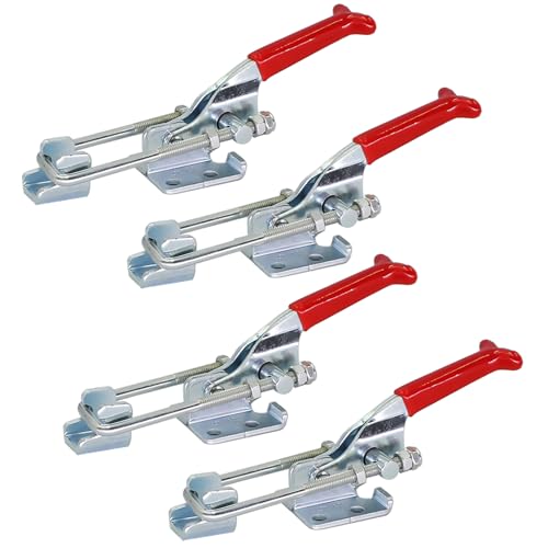4 x Große Spannverschluss Stahl Kniehebelspanner, Kistenverschluss, Verstellbar Schnappverschluss, Klipper Verschluss, Hebel Verschluss, Schnellverschluss für Schrank Tür, Kisten, Koffer 4 x Große Spannverschluss Stahl Kniehebelspanner, Kistenverschluss, Verstellbar Schnappverschluss, Klipper Verschluss, Hebel Verschluss, Schnellverschluss für Schrank Tür, Kisten, Koffer von URCheers