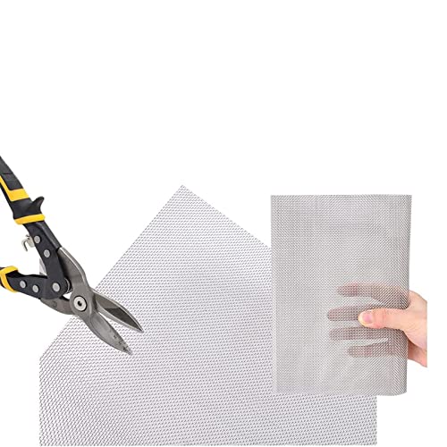 Edelstahlgewebe Drahtgewebe, 100 Mesh Proofing Mesh Sheet Woven Wire Mesh Filter Grading Sheet Grill Seide Schwere Gaze für Hausküche Gartenfenster, 30x90 cm - Einfach zu schneiden von URCheers