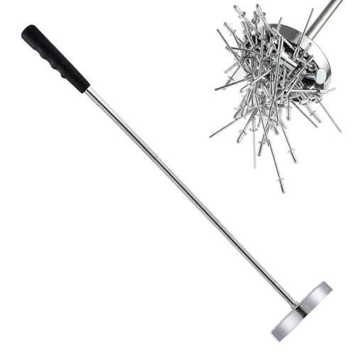 Magnet Pickup Tool, Magnetstab Telescopic Einstellbar mit Rutschfestem Griff, Teleskop Magnetstab bis zu 15,8 kg (35lb), Teleskopmagnet Magnet Stick für Nägeln, Schrauben und Metallabfällen von URCheers