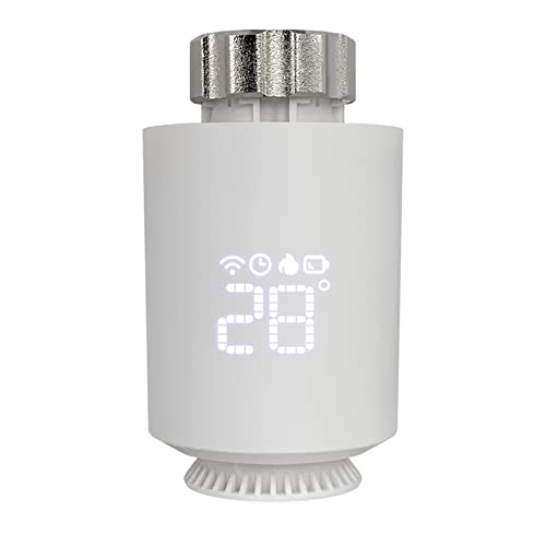 Smartes Heizkörperthermostat zigbee, Digitales Thermostat Heizung, Starter Kit mit Hub, Heizungsthermostat Home Smart Life/Tuya App Kompatibel, für Heizkörper Programmierbar WLAN Erweiterbare (3pc) von URCheers