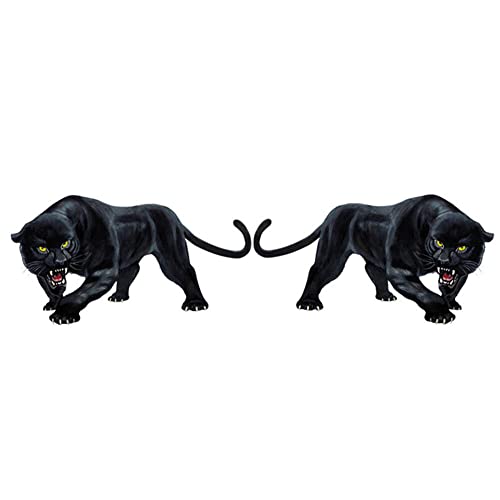 3D Panther Auto Dekorativer Aufkleber,Leopard Auto Karosserie Dekorativer Aufkleber Motorhaube Heckscheibe Aufkleber DIY Auto Fenster Aufkleber Auto Styling Zubehör Wasserdicht PVC Motorrad Aufkleber von URFEDA