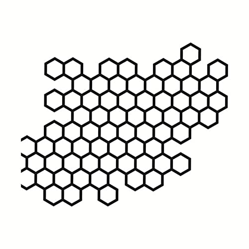 5 Stück Waben Autoaufkleber sechseckige Waben reflektierende Aufkleber Auto dekorative Waben Auto Rücklicht Aufkleber von URFEDA