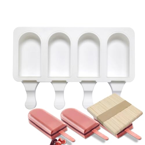Eisformen Silikon Formen, Stieleisformen BPA Frei Kuchen Eis am Stiel Backform Popsicle Molds Set mit 50 Holzstielen Eiscreme form-Cake Pop Ice Lolly Mould Eis Selber Machen Dessertform Eisformen Silikon Formen, Stieleisformen BPA Frei Kuchen Eis am Stiel Backform Popsicle Molds Set mit 50 Holzstielen Eiscreme form-Cake Pop Ice Lolly Mould Eis Selber Machen Dessertform von URFEDA