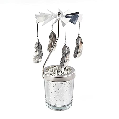 Federn Teelicht Karussell Windlicht Glas Teelichthalter Gold Teelichtglas Rotierender Kerzenhalter Eisen Metall Kerzenständer für Valentinstag Deko Geschenk Hochzeit Dekoration Wohnzimmer Tischdeko Federn Teelicht Karussell Windlicht Glas Teelichthalter Gold Teelichtglas Rotierender Kerzenhalter Eisen Metall Kerzenständer für Valentinstag Deko Geschenk Hochzeit Dekoration Wohnzimmer Tischdeko von URFEDA