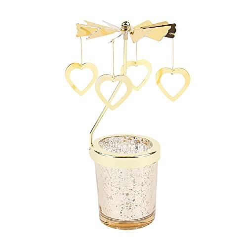 Liebe Teelicht Karussell Windlicht Glas Teelichthalter Gold Teelichtglas Rotierender Kerzenhalter Eisen Metall Kerzenständer für Valentinstag Deko Geschenk Hochzeit Dekoration Wohnzimmer Tischdeko Liebe Teelicht Karussell Windlicht Glas Teelichthalter Gold Teelichtglas Rotierender Kerzenhalter Eisen Metall Kerzenständer für Valentinstag Deko Geschenk Hochzeit Dekoration Wohnzimmer Tischdeko von URFEDA