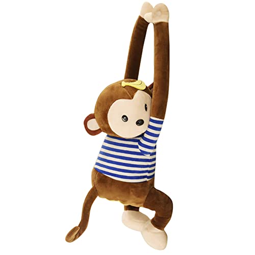 Niedliche AFFE Tissue Box,Cartoon Plüsch Taschentuchbox Taschentuchspender Auto Taschentuchhalter AFFE Kosmetiktücherbox Kreative Monkey Box Tier Papierhalter Serviettenbox Tücherbox für Auto Zuhause von URFEDA