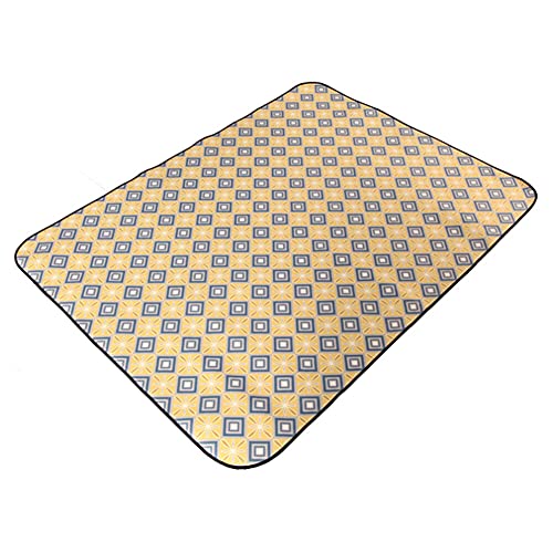 Picknickdecke Wasserdicht 200 x 150 cm,Extra Groß Outdoor Stranddecke mit Wasserdichter Unterseite für 4 Personen,Alu Isomatte Schaummatten Isoliermatte Campingdecke mit Tragegriff für Camping Wandern von URFEDA