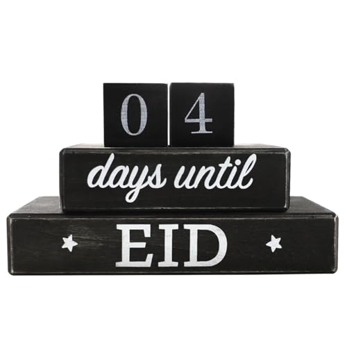 Ramadan Kalender Dekorative Adventskalender, Eid Mubarak Dekoration Ramadan Countdown Kalender Ornament Gebet Ramadan, Mubarak Deko Wohnzimmer Ramadan Geschenke für Kinder von URFEDA