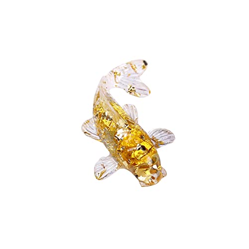 URFEDA Auto Verzierungen Kristall Auto-Armaturenbrett-Ornament Funkelndes Kristallglas Fisch Zuhause Büro Schreibtisch Regal Desktop Ornament Spielzeug Harz Dekoration Figuren von URFEDA