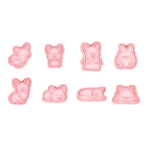 URFEDA Cookie Ausstecher Corgi Form Kuchenform Cartoon Fondant Presse Plätzchenform Kunststoff Modernes Design von URFEDA