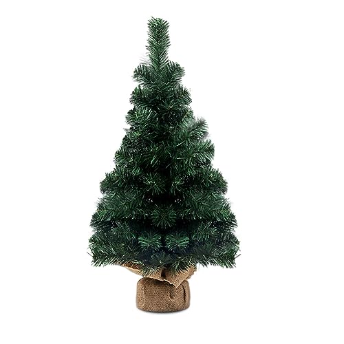 URFEDA Miniatur Weihnachtsbaum Künstlicher 40 cm,Weihnachts Baum klein,Mini Weihnachts Baum,Christmasbaum Mini Grün,Mini Grün Tannenbaum Weihnachtsfiguren Deko Ornament für Tischdeko,Schaufenster von URFEDA