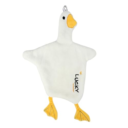 Niedliche Ente Tier Handtücher für Küche und Bad, weiches und plüschiges Mikrofaser-Material,Hängende Handtuch Waschlappen, geeignet für Kinder und Erwachsene von URFEDA
