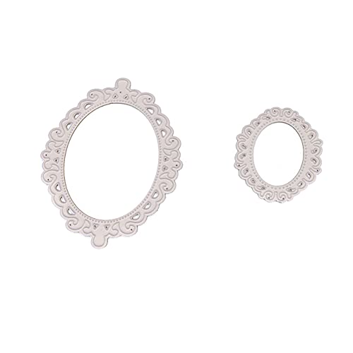 URFEDA Stanzschablone DIY Prägeschablonen Scrapbooking Bastelarbeiten Stanzformen Karbonstahl Stanzschablone für DIY Scrapbooking Fotoalbum Kartenherstellung Papierkarten Dekoration Geschenk Oval von URFEDA
