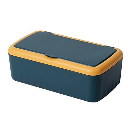 URFEDA Taschentuchbox mit Deckel: Minimalistisch, Modern, Rechteckig, Polyethylenterephthalat (PET), Polypropylen (PP), Blau von URFEDA