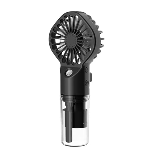 URFEDA Tragbarer Ventilator mit Nebel, persönlicher Nebelventilator Mini Elektroventilator Tragbarer Ventilator Kühlventilator wiederaufladbarer Spray Wassernebel Ventilator für Reisen Zuhause von URFEDA