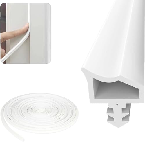 20M Türrahmen Dichtung für Schallschutz, Zugluftstopper und Türdichtungen, Türdichtung Weiß Holzzarge, geeignet für Schalldämmung, Feuchtigkeitsbest, Kollisionsvermeidung 20M Türrahmen Dichtung für Schallschutz, Zugluftstopper und Türdichtungen, Türdichtung Weiß Holzzarge, geeignet für Schalldämmung, Feuchtigkeitsbest, Kollisionsvermeidung von URHELP