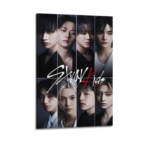 Stray Kids Poster, Wandkunst, ästhetisches Cover, Zimmer, Vintage-Poster, dekoratives Gemälde für Wohnzimmer, Schlafzimmer, 30 x 45 cm, Rahmenstil Stray Kids Poster, Wandkunst, ästhetisches Cover, Zimmer, Vintage-Poster, dekoratives Gemälde für Wohnzimmer, Schlafzimmer, 30 x 45 cm, Rahmenstil von URIWYR