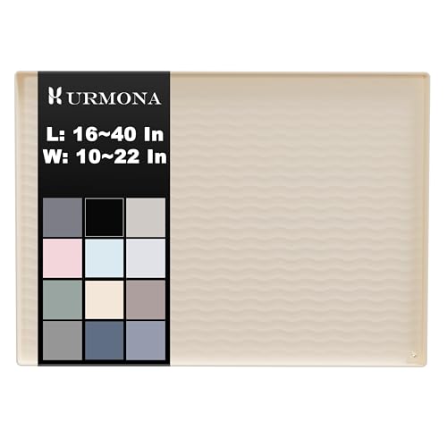 URMONA Wasserdichte Silikon-Untertischmatte, Schrank- und Thekenschutz, Regaleinlage für Küche und Bad, Aufbewahrung und Organizer, Katzenklo Matte, Haustier, Katzen, Welpen, Essentials, Cremefarben URMONA Wasserdichte Silikon-Untertischmatte, Schrank- und Thekenschutz, Regaleinlage für Küche und Bad, Aufbewahrung und Organizer, Katzenklo Matte, Haustier, Katzen, Welpen, Essentials, Cremefarben von URMONA