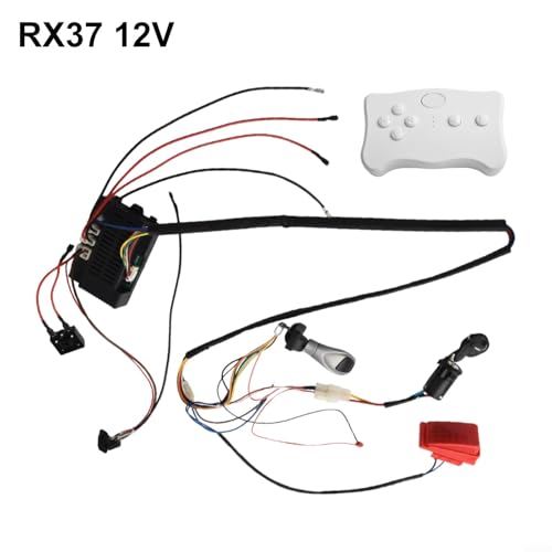 1 X Set Kinder Elektroauto Kabel Und Schalter Kit 2.4G Remote Control Kit (RX37 12V C) von URPIZY