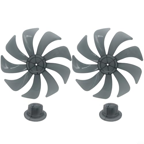 14-Zoll-Neunblatt-Ventilator Ersatzteile Lüfterblatthalterung mit Nussabdeckung PP-Kunststoff Robust Leise Effizienter Luftstrom Temperaturbeständig Einfacher Einbau Wartung(2pcs) von URPIZY