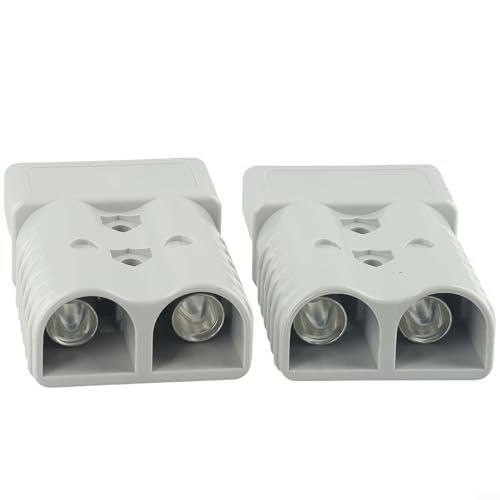2 Stück Akku Anschluss 600V 350A Batterieanschluss Akku Schnellanschluss mit 4 Terminals Akku Steckverbinder Batteriestromanschluss Kabelanschluss Netzstecker für Auto Motorrad Boot Wohnwagen,Grau von URPIZY