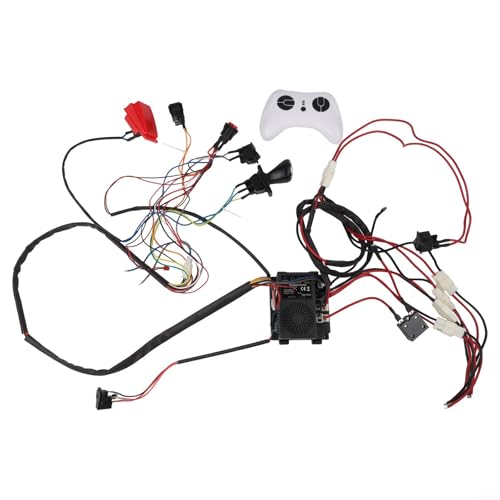 24V Elektroauto DIY Kabelbaum Set mit 2 4G Kontrollschalter passend für 12V und 24V Stromversorgung Umrüstung Motorinstallation für Kinderfahrzeug Upgrade werkzeuglose Montage sichere dicke Kabel 24V Elektroauto DIY Kabelbaum Set mit 2 4G Kontrollschalter passend für 12V und 24V Stromversorgung Umrüstung Motorinstallation für Kinderfahrzeug Upgrade werkzeuglose Montage sichere dicke Kabel von URPIZY
