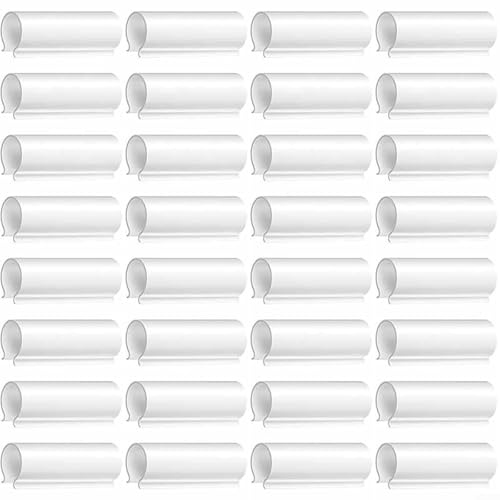 32 Stück Weiße Clips für PVC Rohr Gewächshäuser Reihenabdeckungen Vogelschutz und Schuppen Klammern aus Robustem PP Material von URPIZY