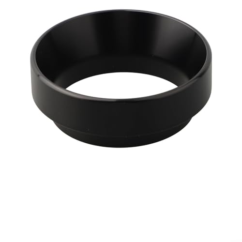 49MM Magnetischer Kaffee Dosiering Für Brühschale Pulverkorb Siebträger - Aluminium Dosierring Espresso Zubehör Silber Schwarz(Black) von URPIZY