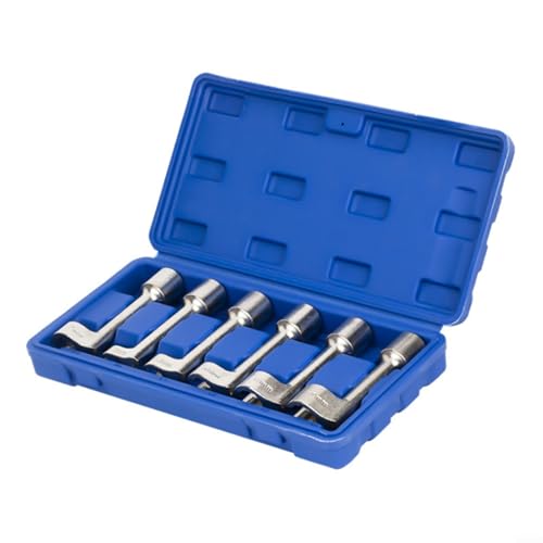 6-tlg L-förmiger Diesel Einspritzdüsen Leitungsschlüssel Set 12-19mm Steckschlüssel Kraftstoffleitung Werkzeug mit 1/2 Zoll Antrieb und Aufbewahrungskoffer für enge Stellen 6-tlg L-förmiger Diesel Einspritzdüsen Leitungsschlüssel Set 12-19mm Steckschlüssel Kraftstoffleitung Werkzeug mit 1/2 Zoll Antrieb und Aufbewahrungskoffer für enge Stellen von URPIZY