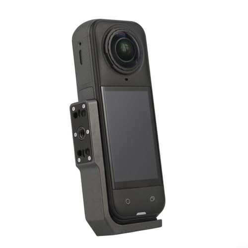 Aluminium L-Halterung mit Schnellverschluss für Insta360 X5/X4/X3 Action-Kameras, Quer- und Hochformat, 1/4-Zoll Schraubanschluss, kompakt und robust von URPIZY