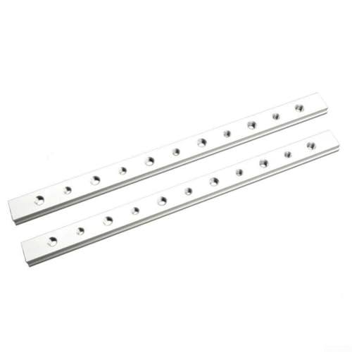 Aluminiumlegierung Miter Bar T-Track Schieber 19mm Tischsäge Frästisch Werkzeuge Stabil Konstruktion Kompatibel mit Tischsäge Bohrtisch Gehrungssäge Werkbank 2 Stück Silber(300mm) von URPIZY