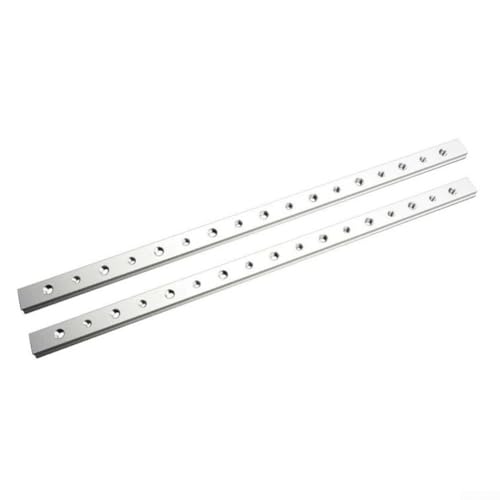 Aluminiumlegierung Miter Bar T-Track Schieber 19mm Tischsäge Frästisch Werkzeuge Stabil Konstruktion Kompatibel mit Tischsäge Bohrtisch Gehrungssäge Werkbank 2 Stück Silber(450mm) von URPIZY