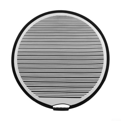 Auto Rundes Dellenreflektorboard 80Cm Faltbares Reflektorbrett Für Kfz Dellenreparatur Stabiles Tuch Material Mit Tragetasche Lackschaden Diagnose Werkzeug Schwarz von URPIZY