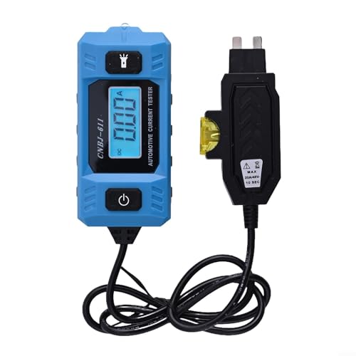 Auto-Strommesser Multimeter 12V KFZ Reparaturwerkzeug Stromprüfer Sicherungstester Digital Strommessgerät Fahrzeug Fehlerdiagnose Amperemeter Spannungsprüfer Messgerät von URPIZY