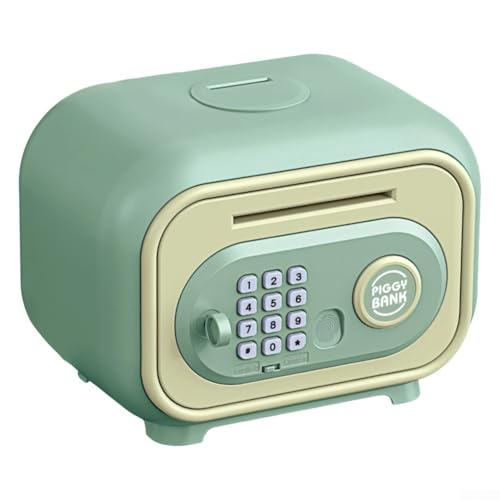 Automatische Entsperrende Sparautomat mit Smart Passwortsystem Lernbank für Kinder ABS Kunststoff sicherer Fingerabdruckschutz große Speicherkapazität pädagogisch Rosa Grün ca 19,5x17x13cm(green) Automatische Entsperrende Sparautomat mit Smart Passwortsystem Lernbank für Kinder ABS Kunststoff sicherer Fingerabdruckschutz große Speicherkapazität pädagogisch Rosa Grün ca 19,5x17x13cm(green) von URPIZY