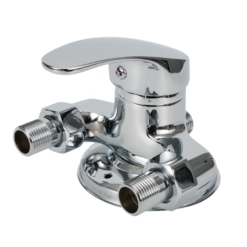 Bad Dusche Mischbatterie Chrom Schwerkraft-Druckguss Langlebiger Griff Galvanisierungsoberfläche Leckschutz Standard-Einlass Kompatibel mit den meisten Schläuchen Kupfermaterial für Badezimmer Bad Dusche Mischbatterie Chrom Schwerkraft-Druckguss Langlebiger Griff Galvanisierungsoberfläche Leckschutz Standard-Einlass Kompatibel mit den meisten Schläuchen Kupfermaterial für Badezimmer von URPIZY