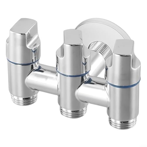 Compact And Portable Three Outlet Water Diverter Valve For Home And Commercial Use(Silver) von URPIZY