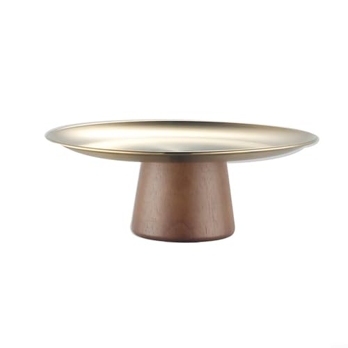 Dessertpfanne Kuchenschale Perfekt Zum Präsentieren Von Kuchen (Gold 22cm) von URPIZY